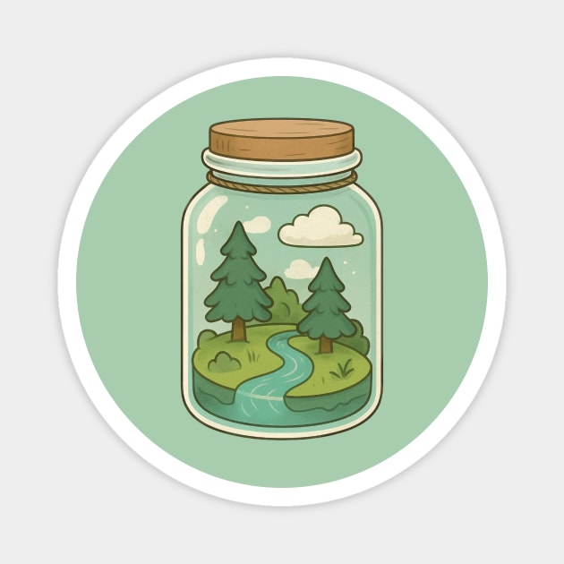 Nature in a Jar Magnet by stayfrostybro